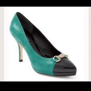 White House Black Market Teal Heels